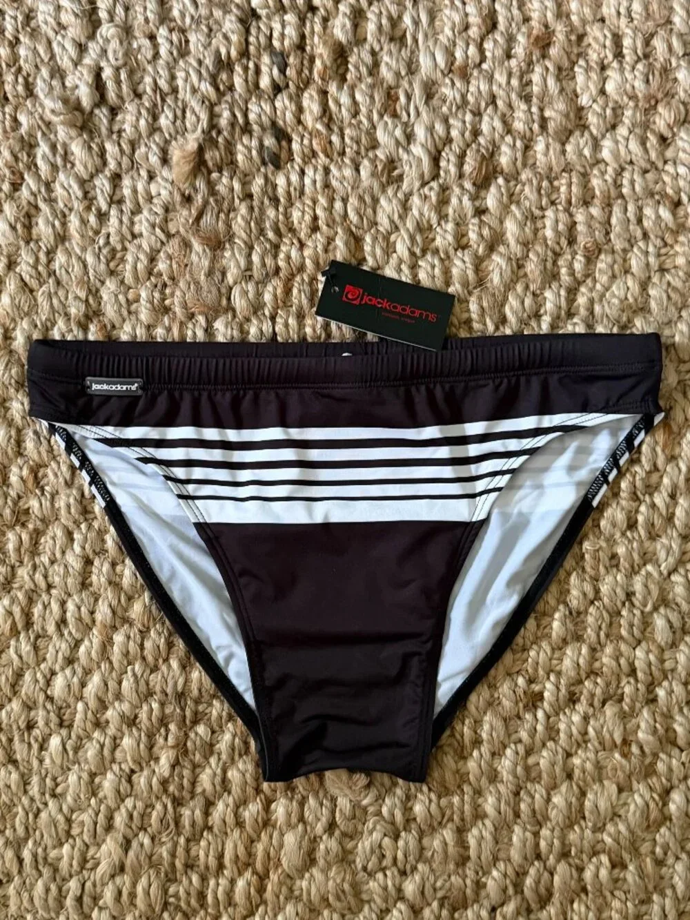Jack Adams Striped Swim Brief